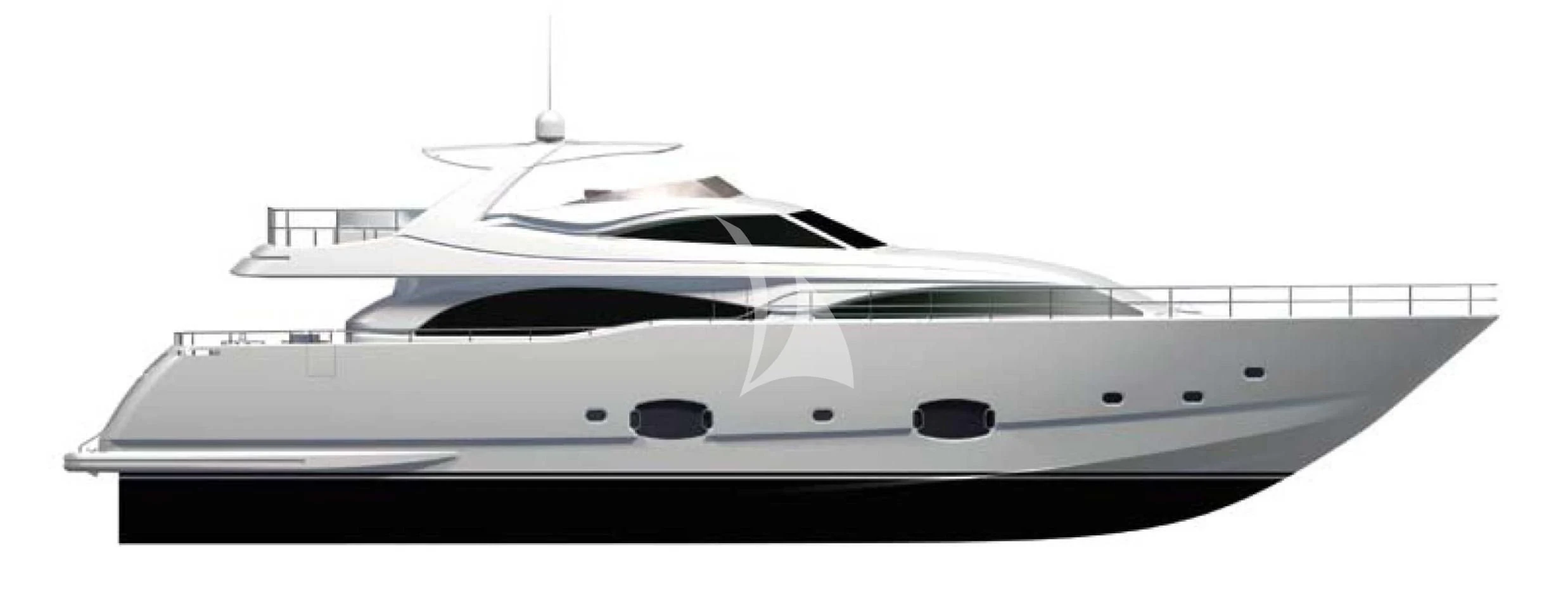 a white yacht with a white background aboard PAREAKKI Yacht for Sale