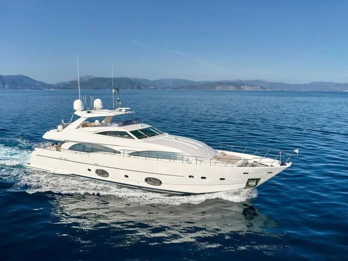 a white yacht on the water aboard PAREAKKI Yacht for Sale