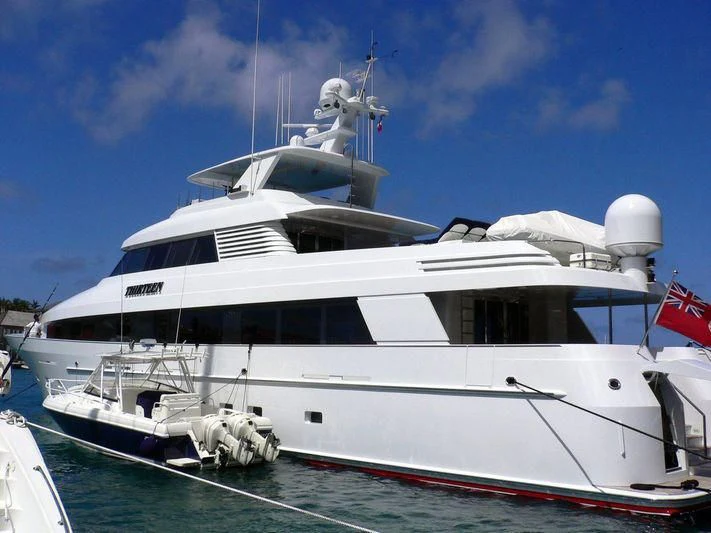 a large white yacht aboard SIDRA Yacht for Sale