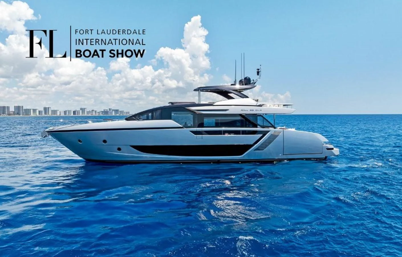 a boat in the water aboard RIVA 82 DIVA Yacht for Sale