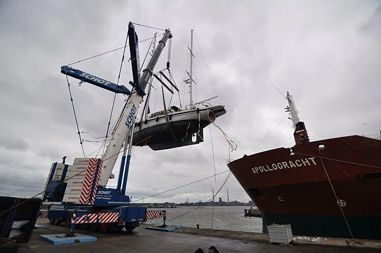 a large boat docked aboard ISABEL Yacht for Sale