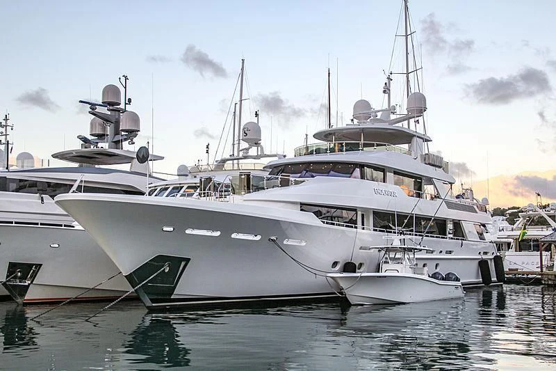 a few white yachts docked aboard JESTSTREAM Yacht for Sale