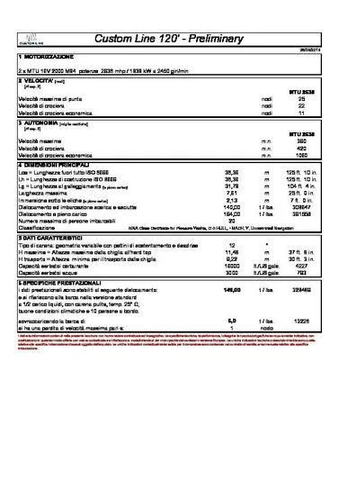 table aboard NEVER BLUE Yacht for Sale