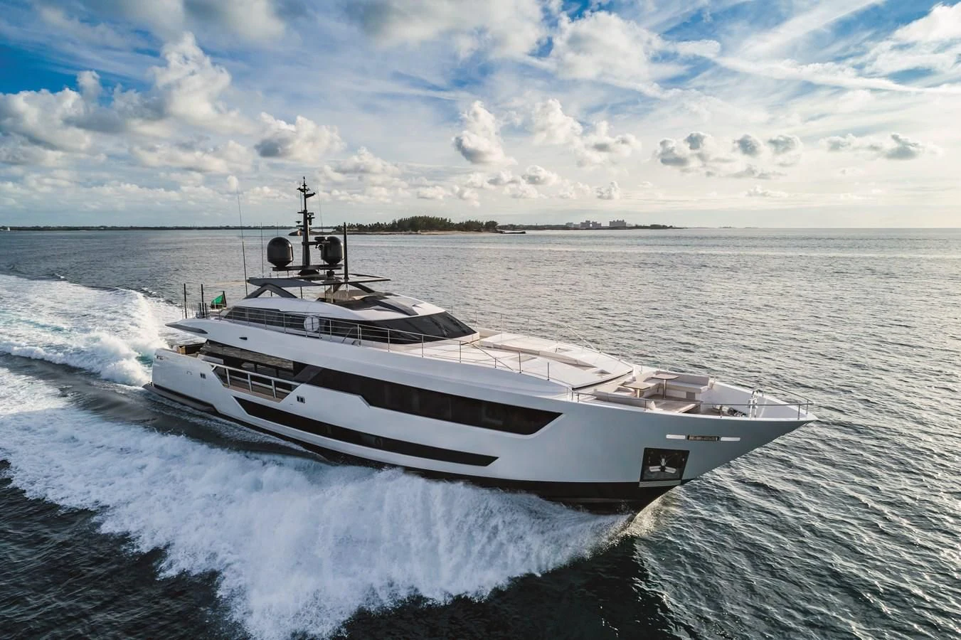 a boat on the water aboard NEVER BLUE Yacht for Sale