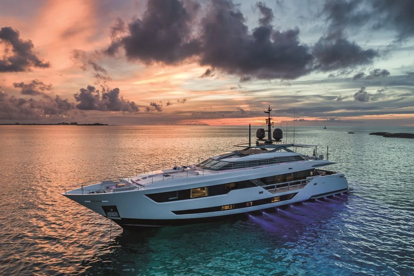 a boat in the water aboard NEVER BLUE Yacht for Sale