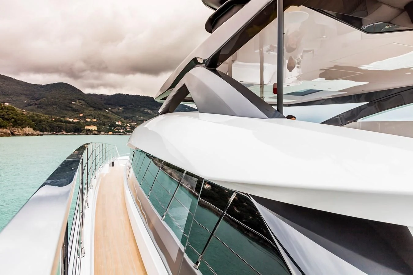 a boat on the water aboard NEVER BLUE Yacht for Sale