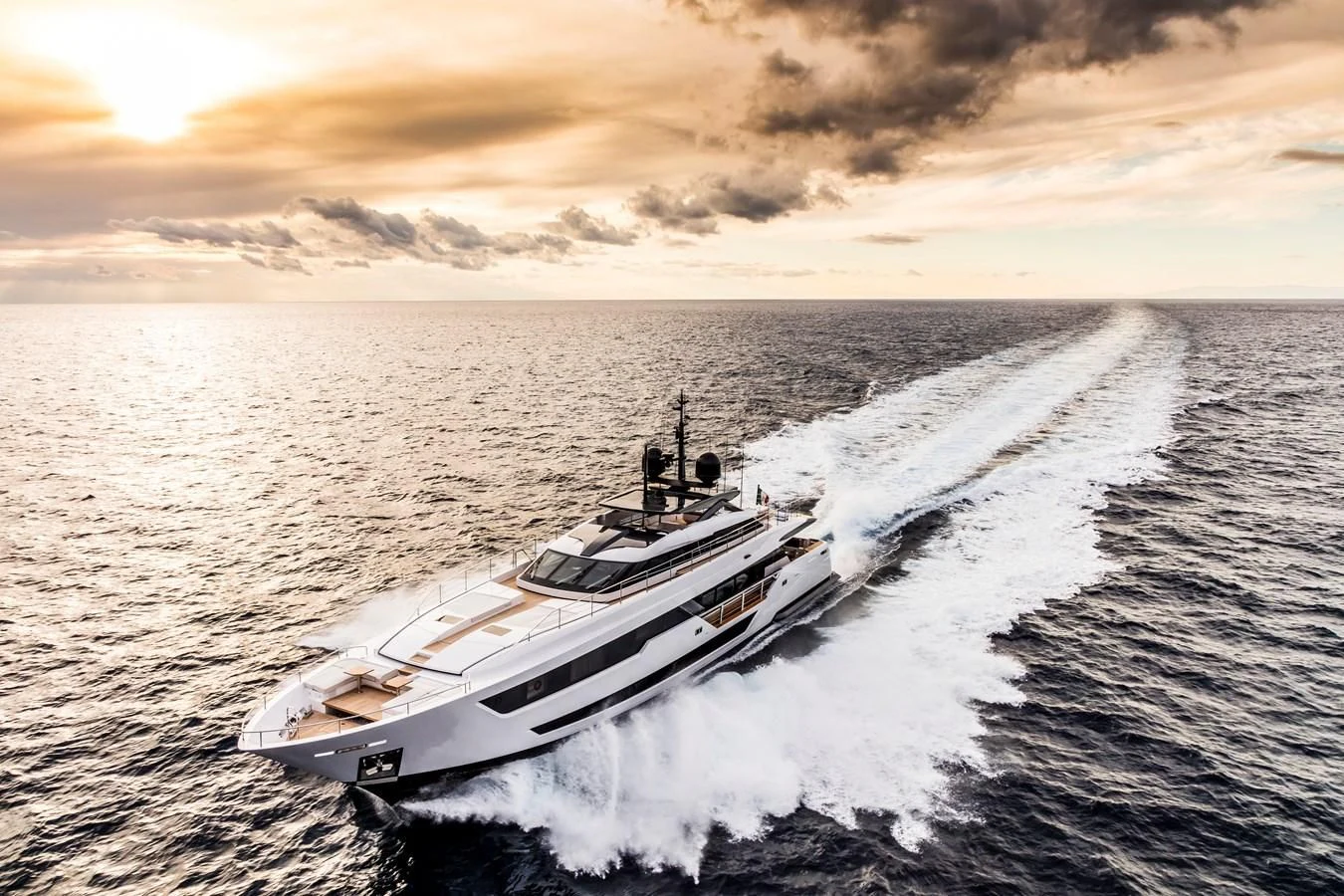 a boat on the water aboard NEVER BLUE Yacht for Sale