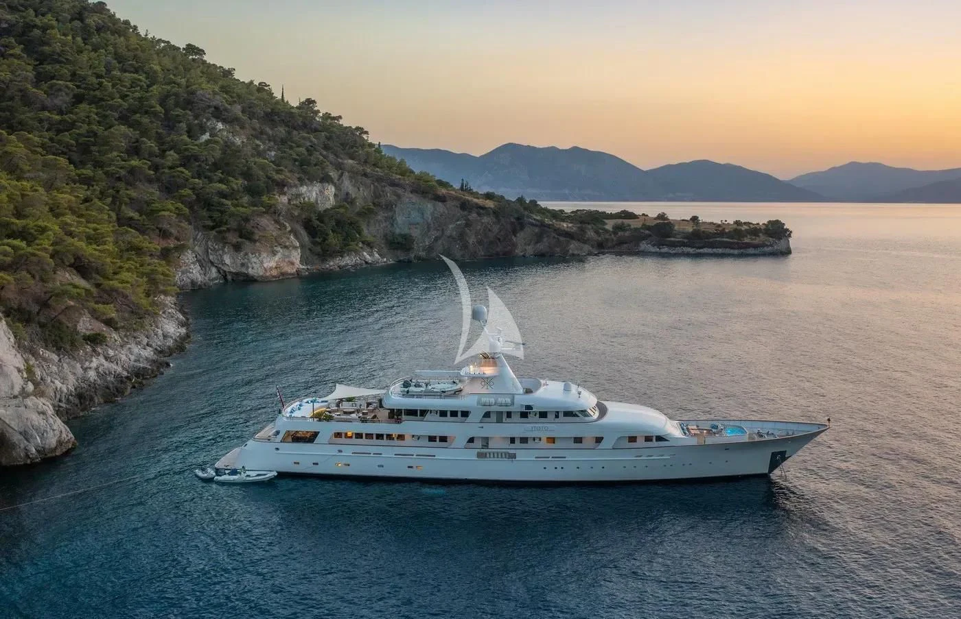 a boat in the water aboard ITOTO Yacht for Charter