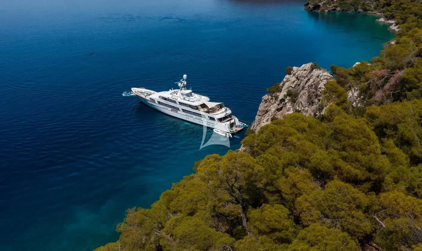 a boat on the water aboard ITOTO Yacht for Charter