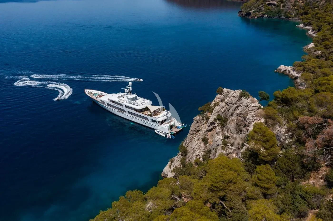 a boat on the water aboard ITOTO Yacht for Charter