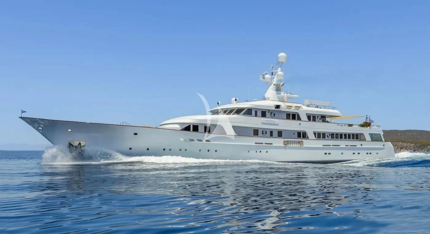 a boat on the water aboard ITOTO Yacht for Charter