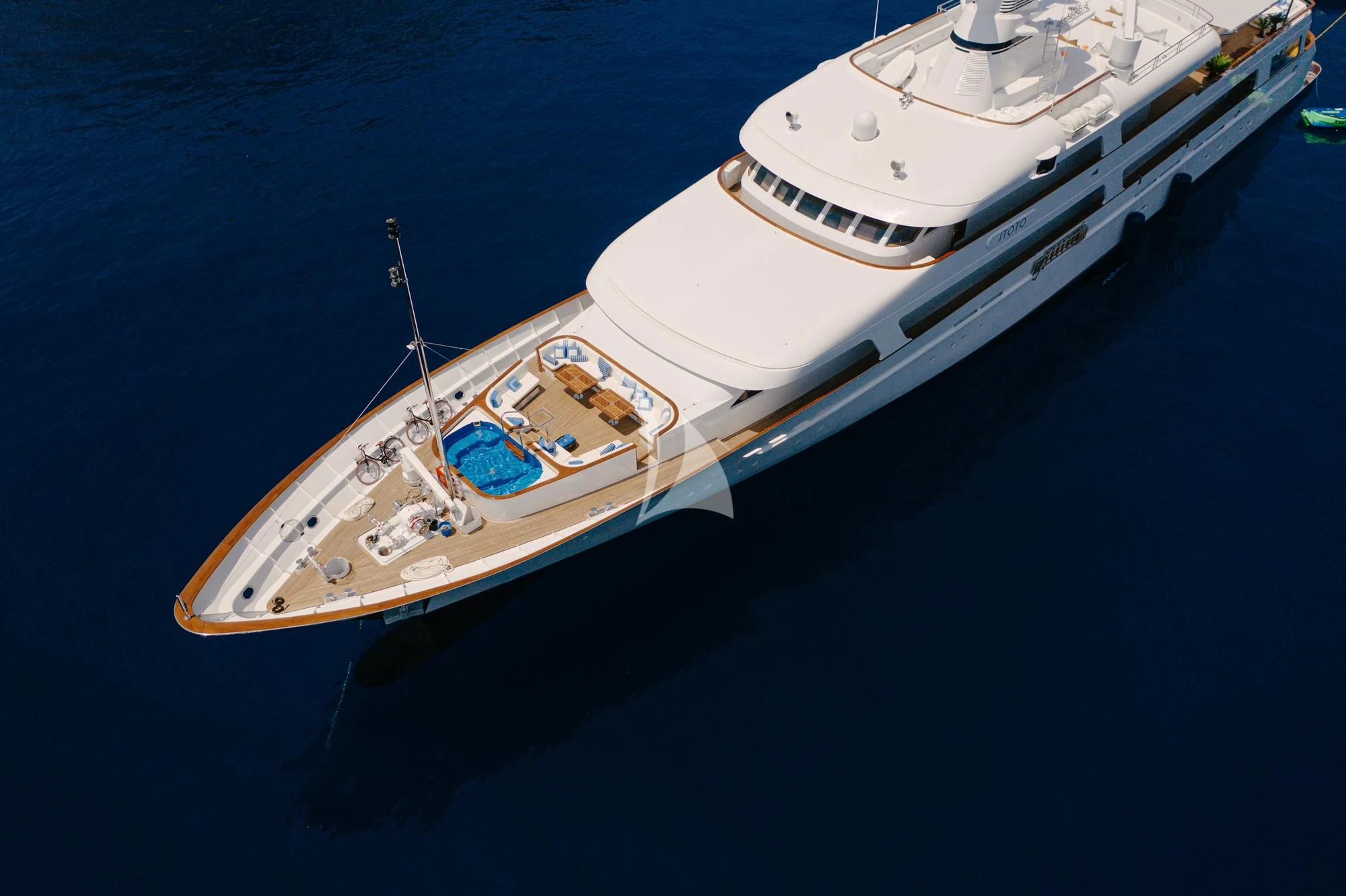 a boat on the water aboard ITOTO Yacht for Charter