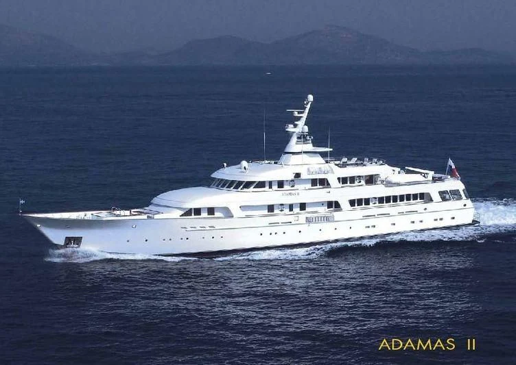 a large white yacht aboard ITOTO Yacht for Charter