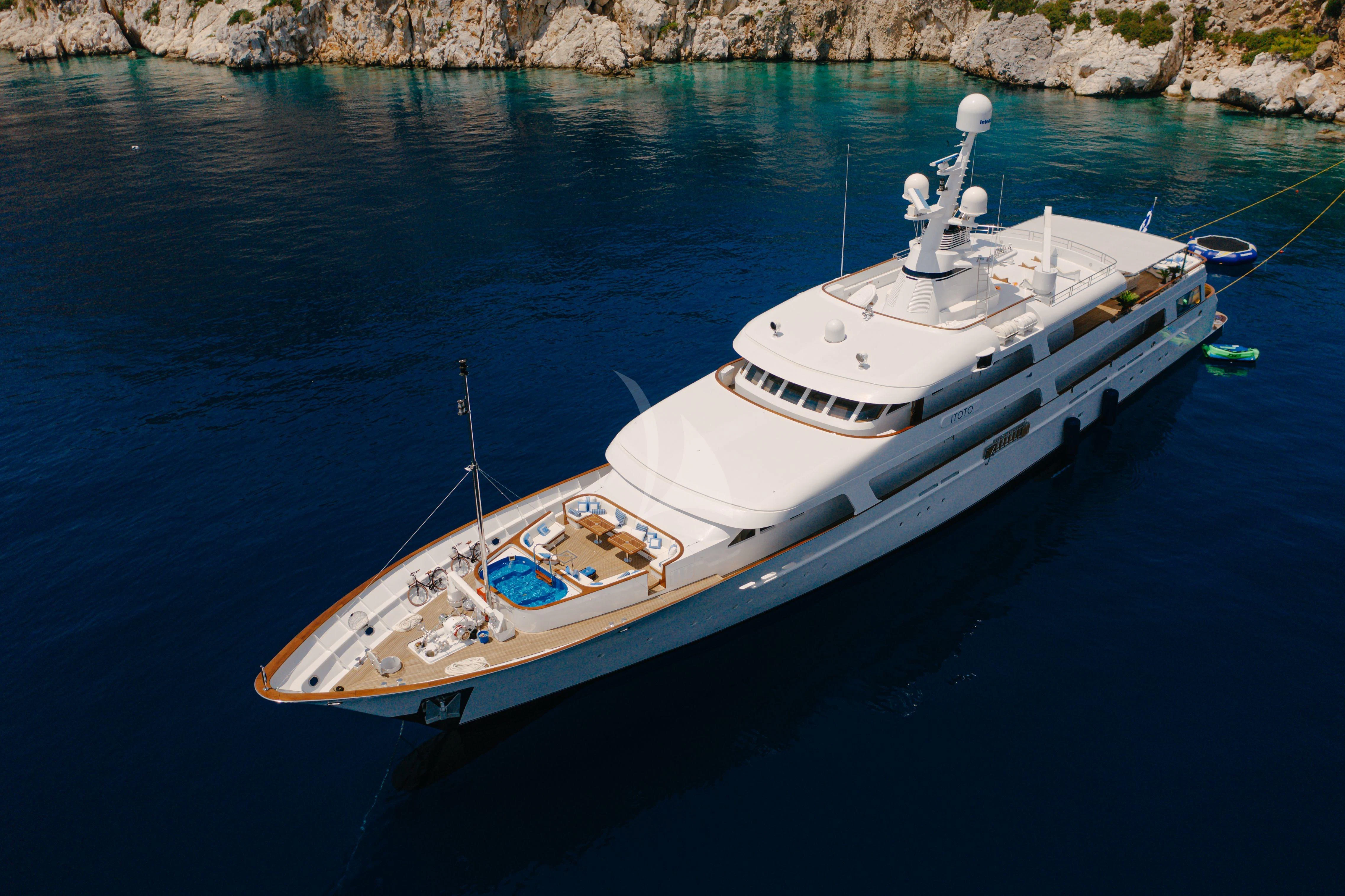 a boat on the water aboard ITOTO Yacht for Charter