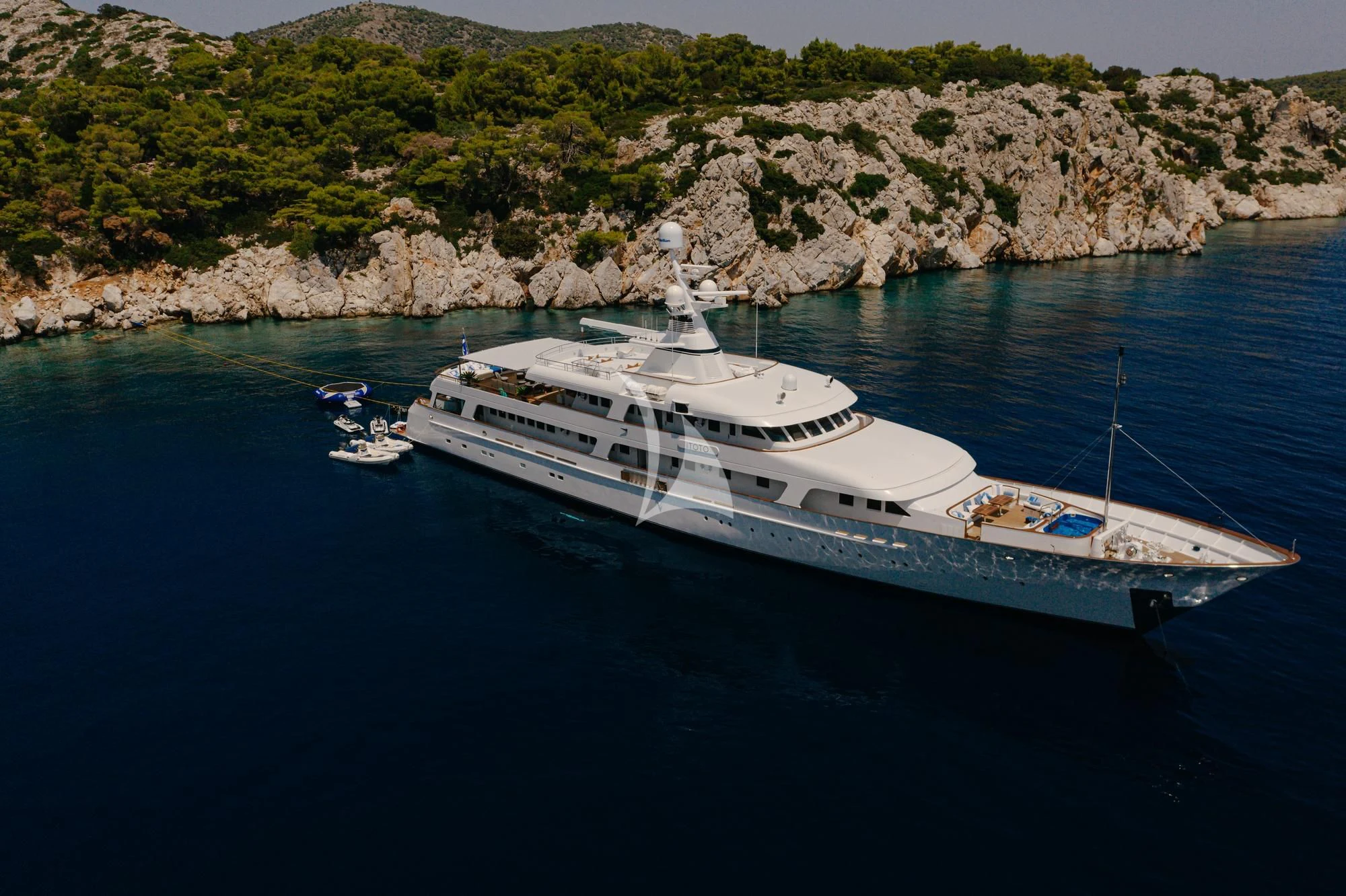 a boat on the water aboard ITOTO Yacht for Charter