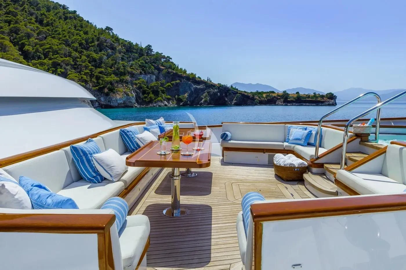 a boat on the water aboard ITOTO Yacht for Charter