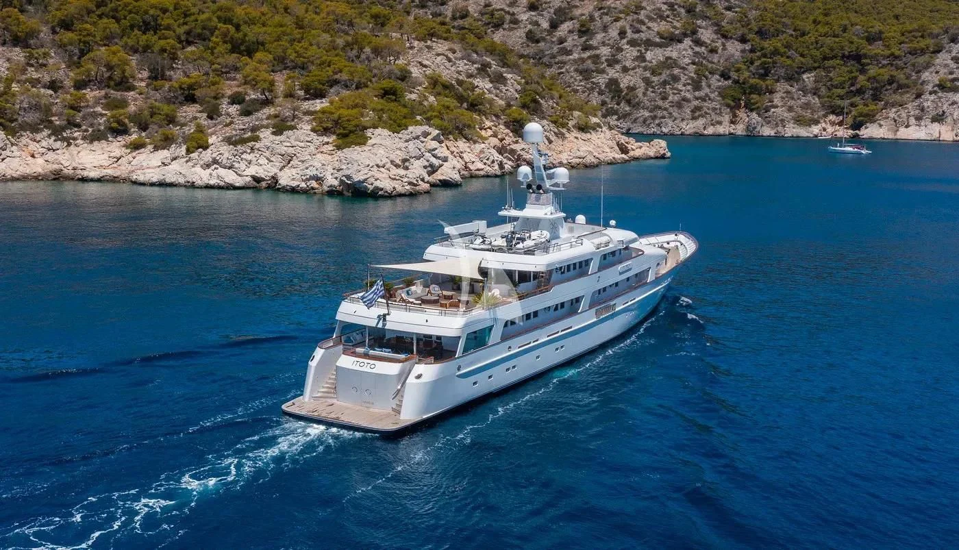 a boat on the water aboard ITOTO Yacht for Charter