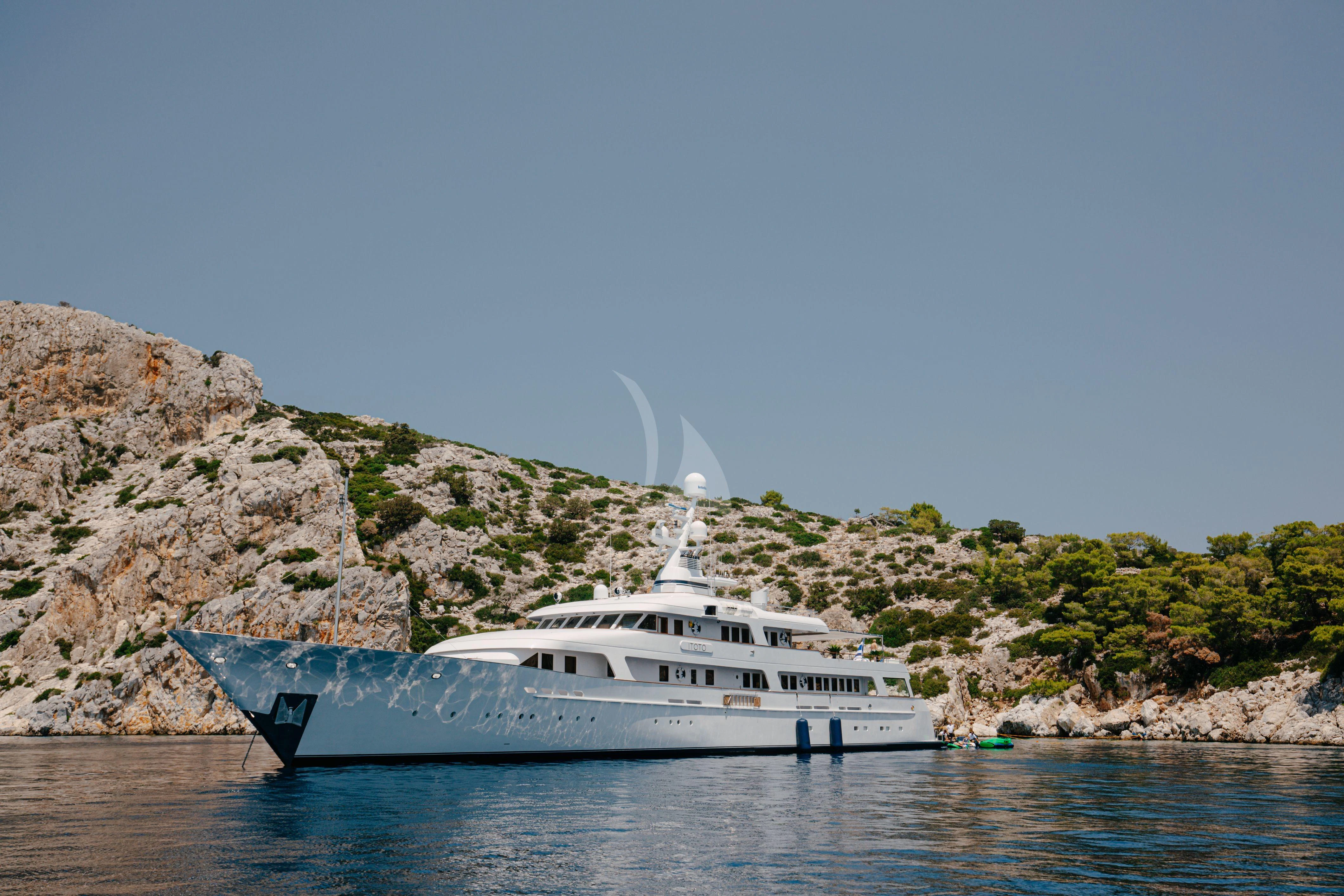 a boat on the water aboard ITOTO Yacht for Charter