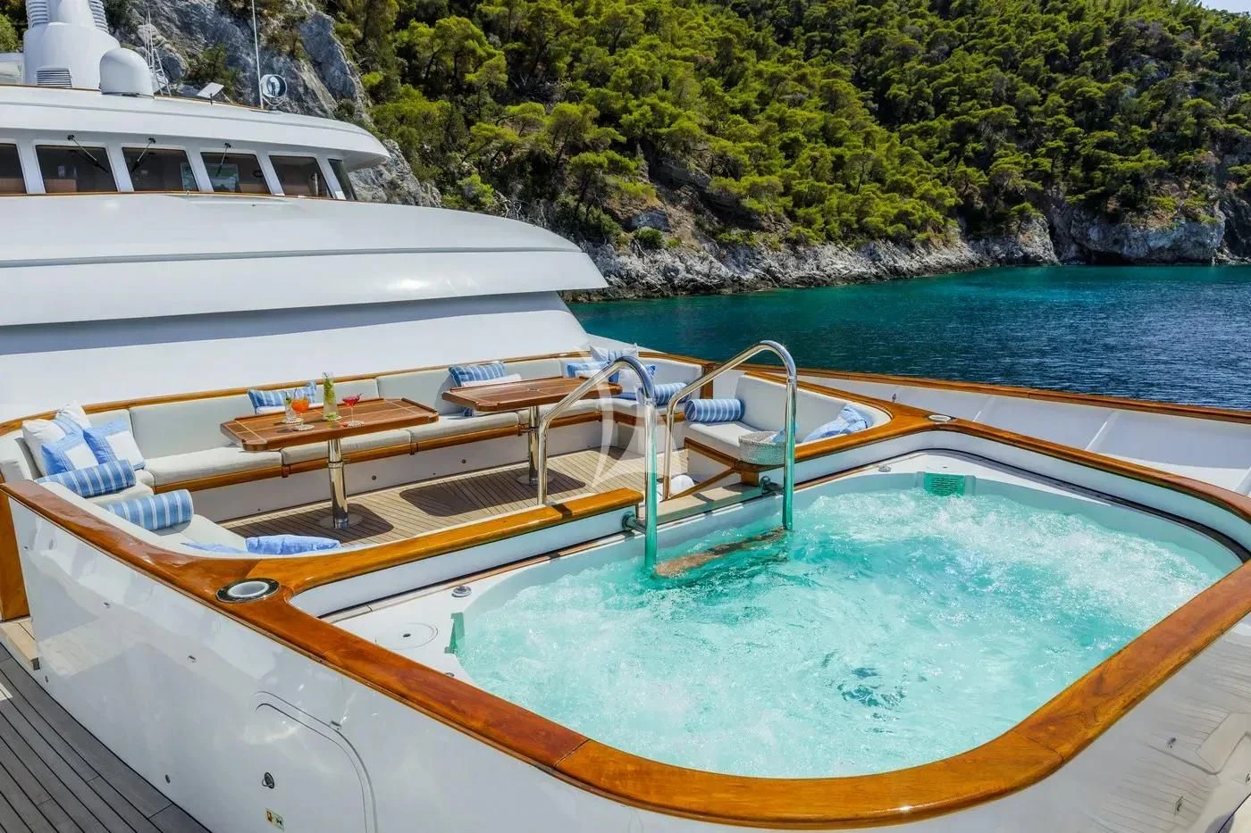 a boat on the water aboard ITOTO Yacht for Charter