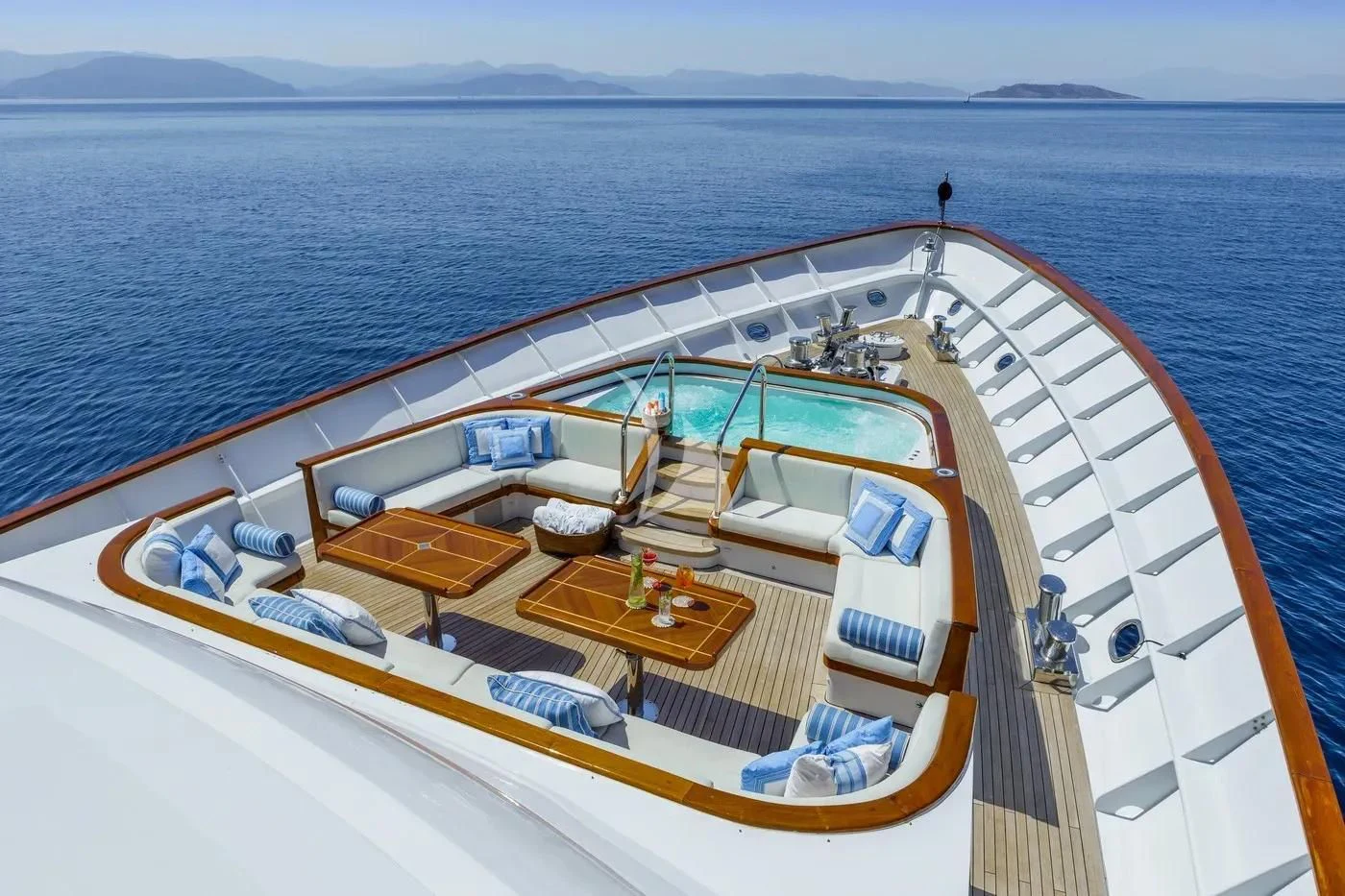 a boat on the water aboard ITOTO Yacht for Charter