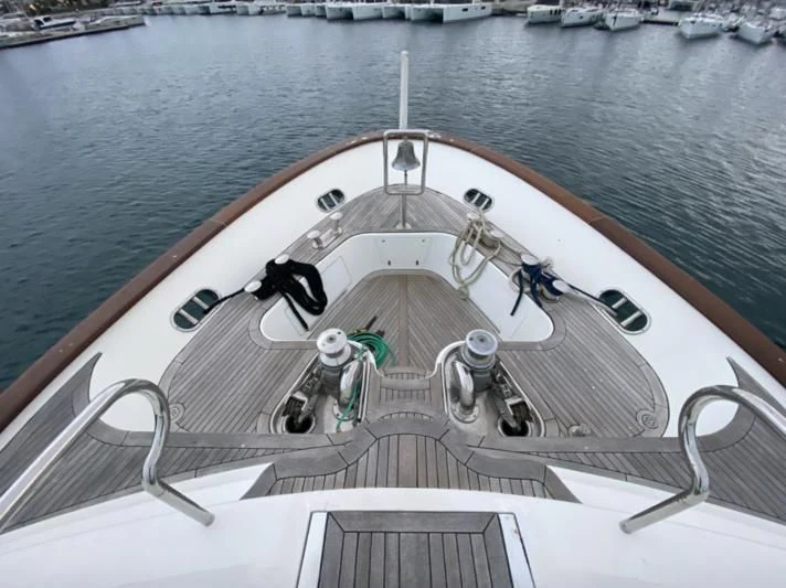 a boat with people on it aboard GALLUS Yacht for Sale