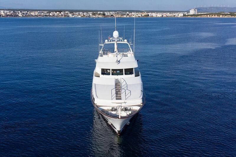 a boat on the water aboard GALLUS Yacht for Sale