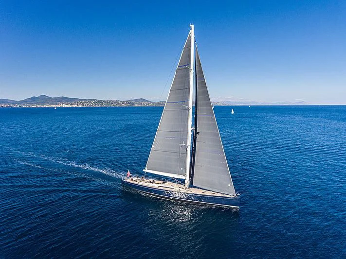 a sailboat on the water aboard INTO THE SUNSET Yacht for Sale