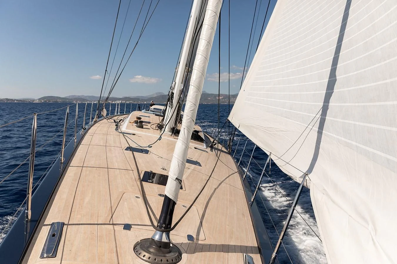 a boat on the water aboard INTO THE SUNSET Yacht for Sale