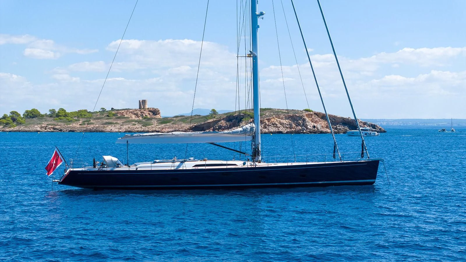a boat on the water aboard INTO THE SUNSET Yacht for Sale