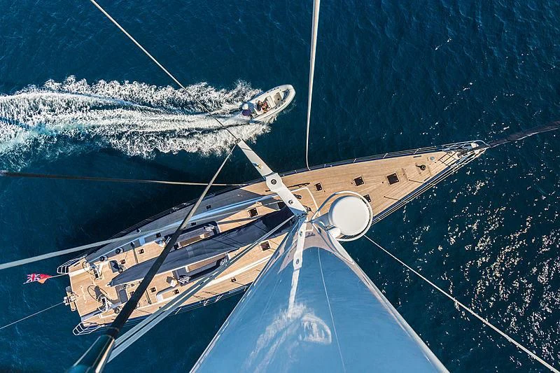a large ship in the water aboard INTO THE SUNSET Yacht for Sale