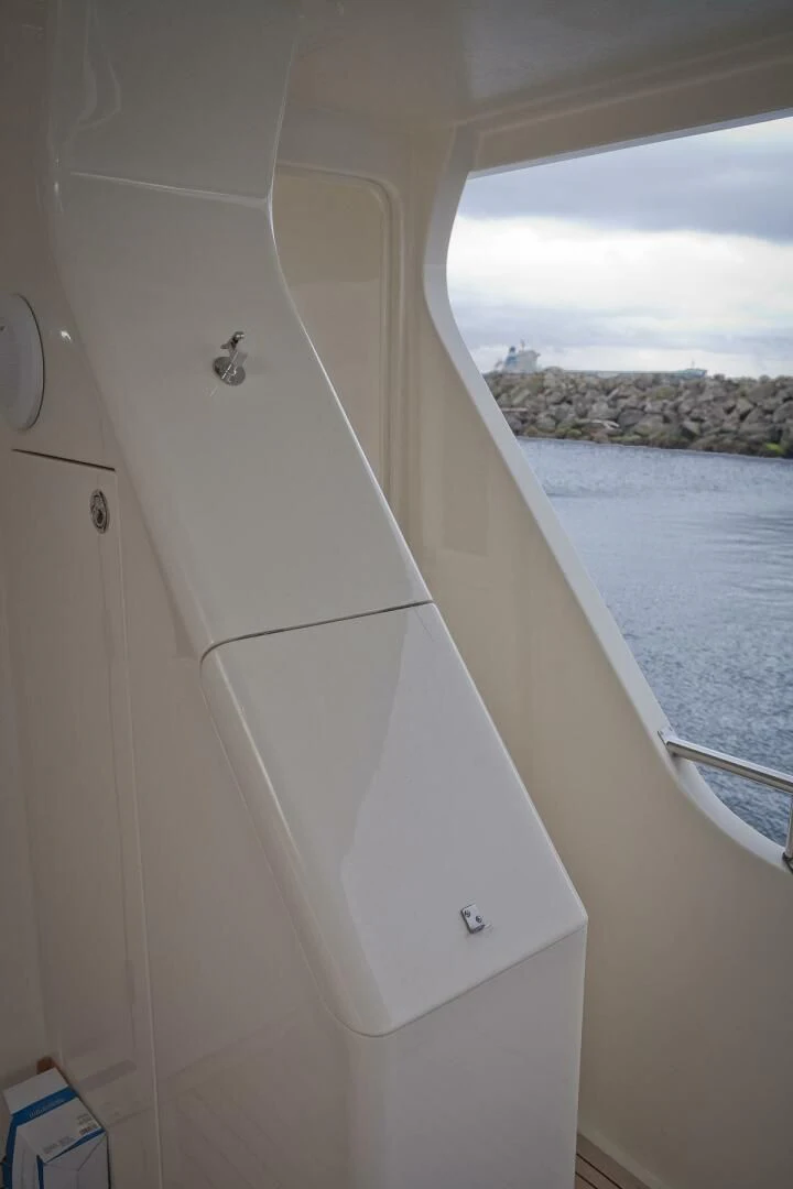 a white door on a boat aboard AL DI LA Yacht for Sale