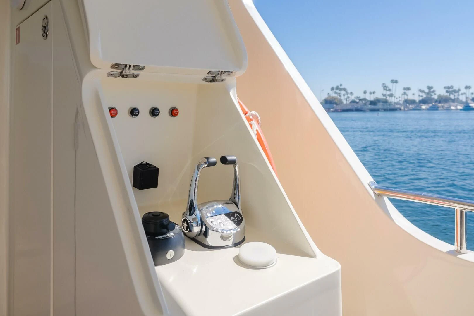 a boat on the water aboard AL DI LA Yacht for Sale
