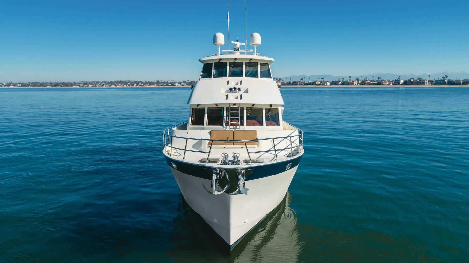 a boat in the water aboard AL DI LA Yacht for Sale