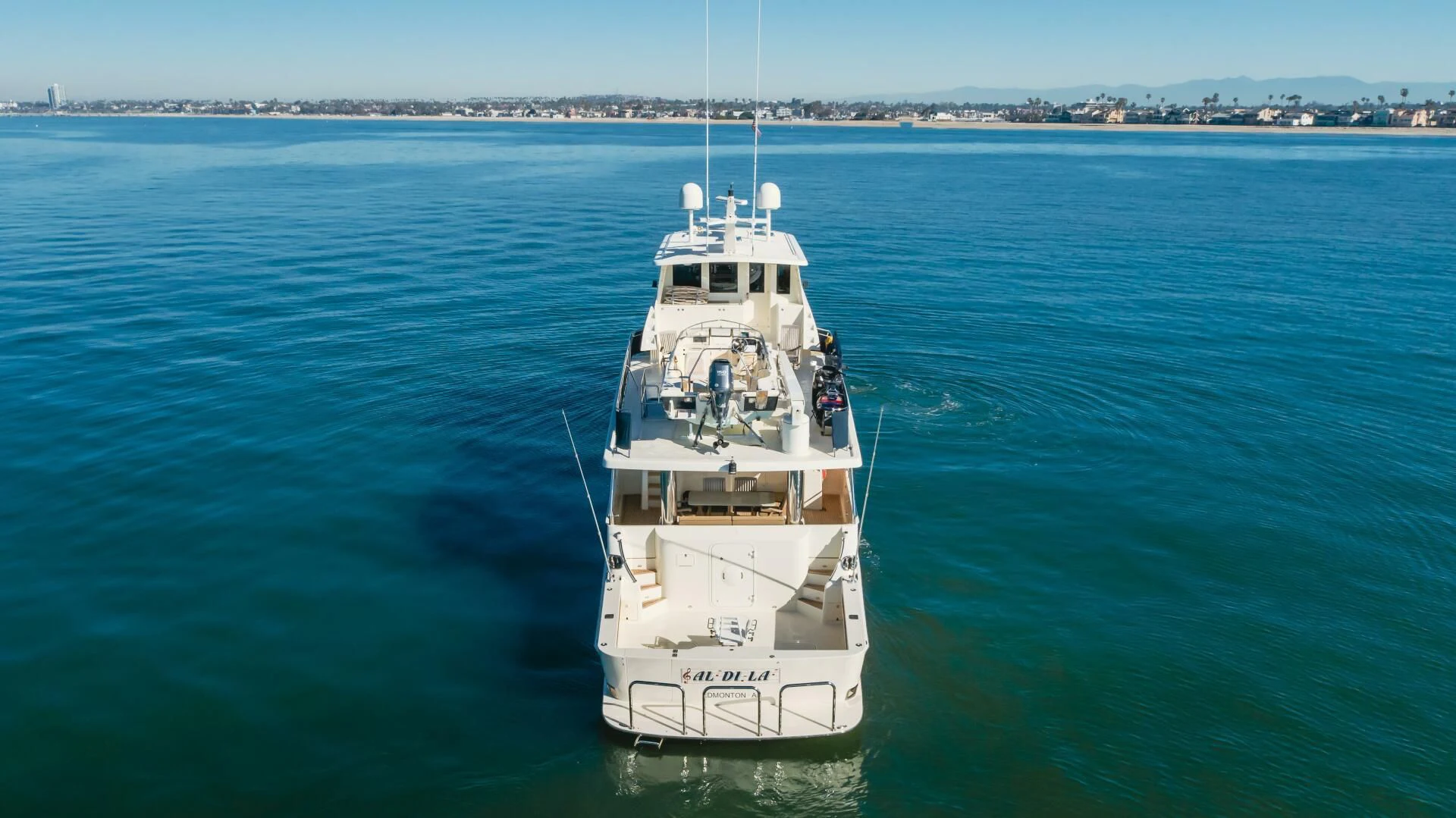a boat in the water aboard AL DI LA Yacht for Sale