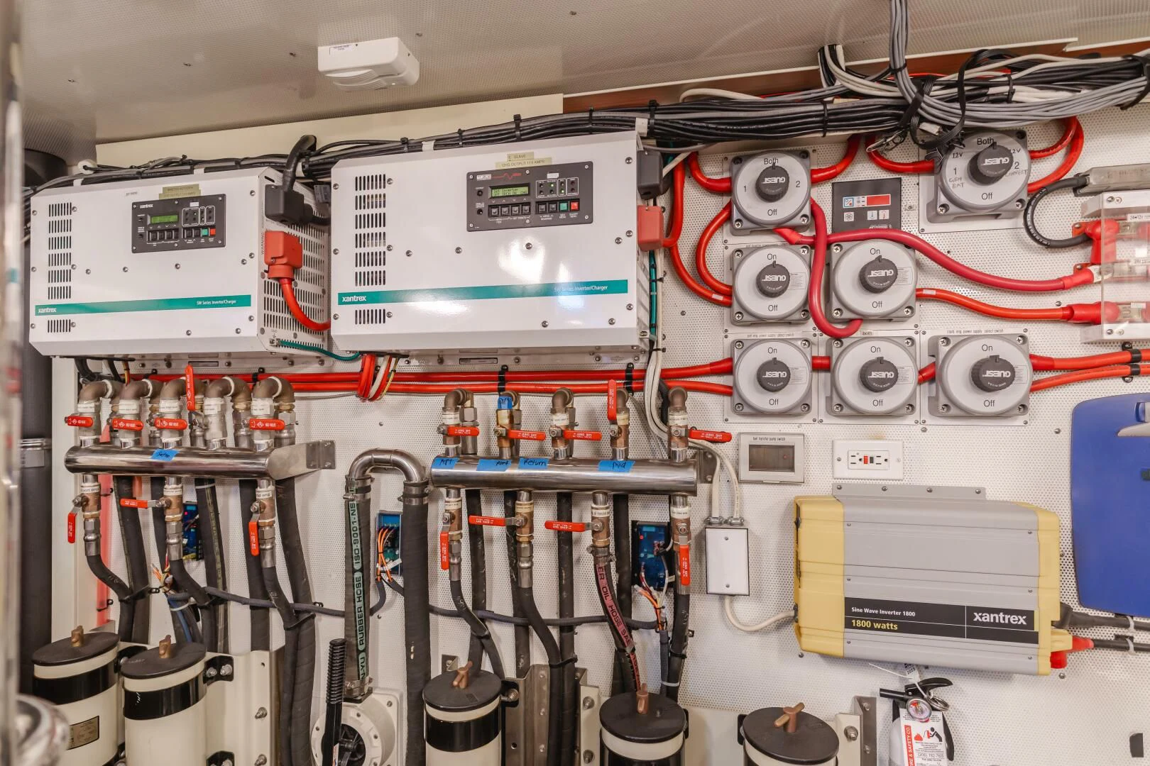a close-up of a computer aboard AL DI LA Yacht for Sale