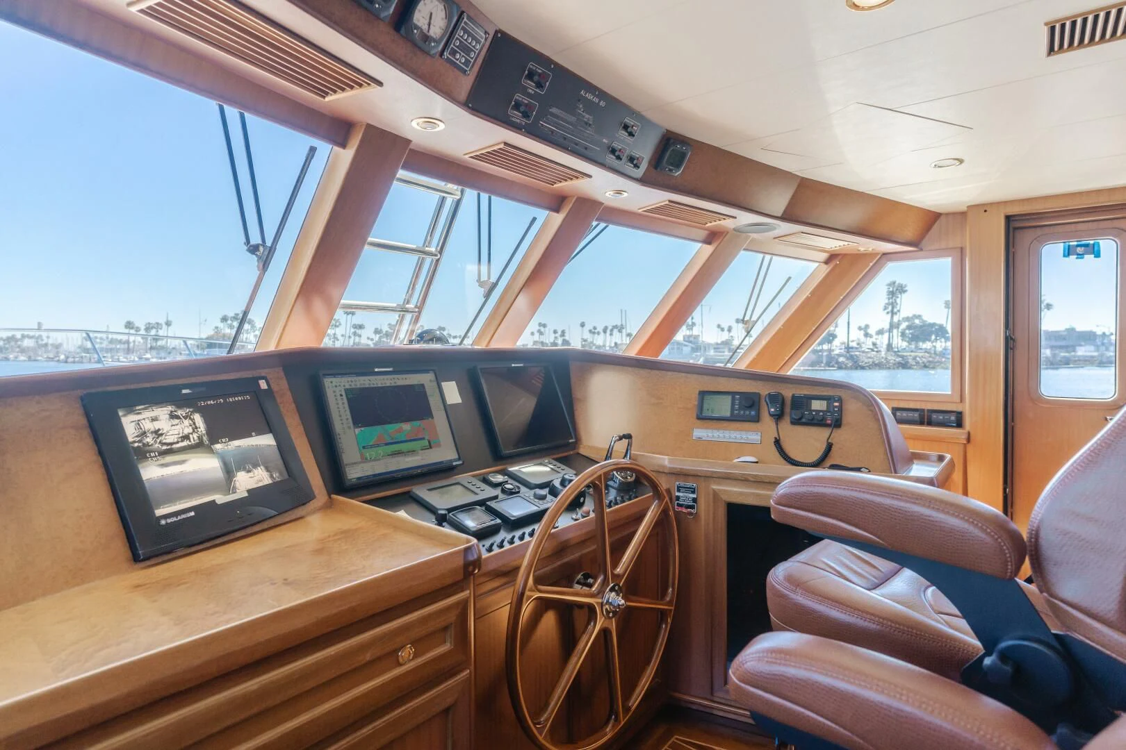 inside of a vehicle aboard AL DI LA Yacht for Sale