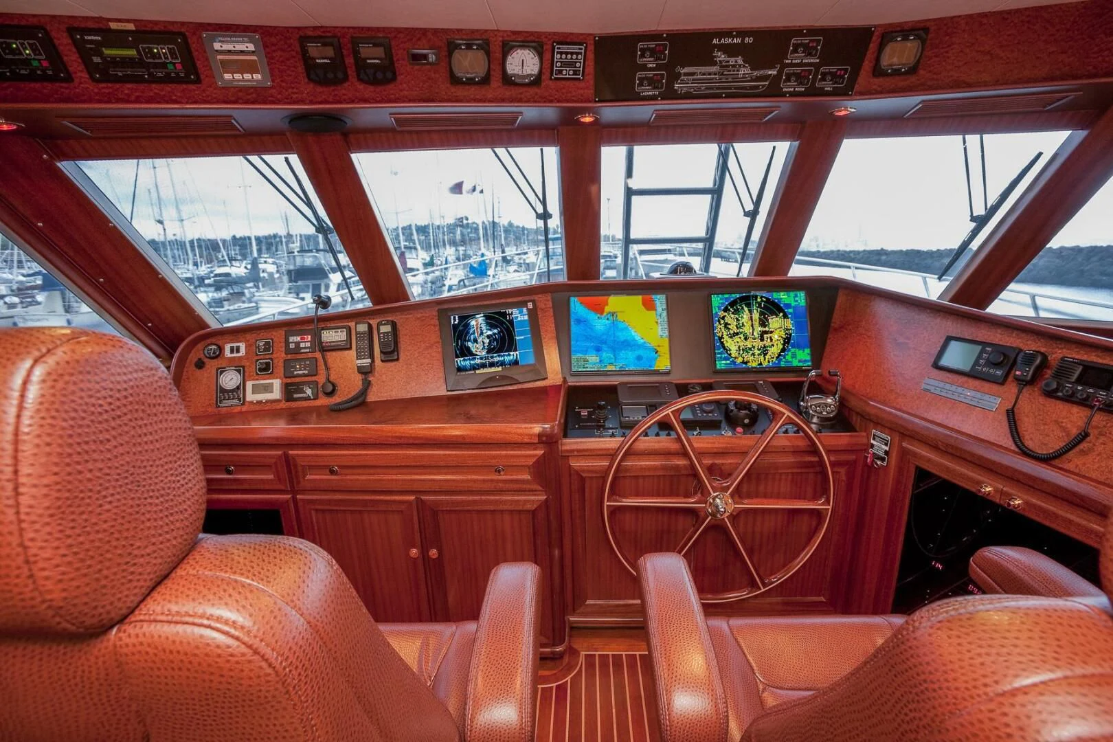 inside of a vehicle aboard AL DI LA Yacht for Sale