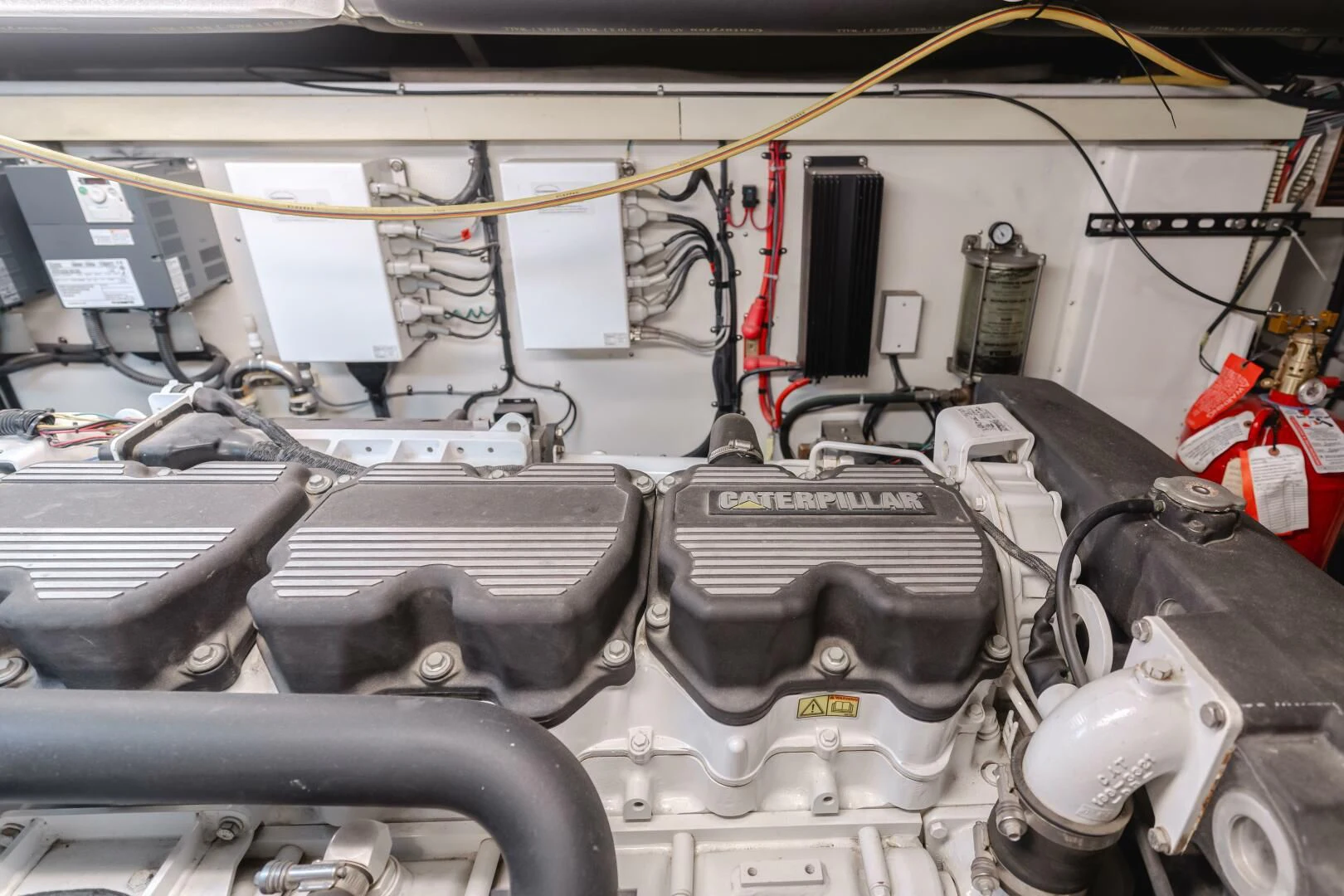 a car with a hood open aboard AL DI LA Yacht for Sale