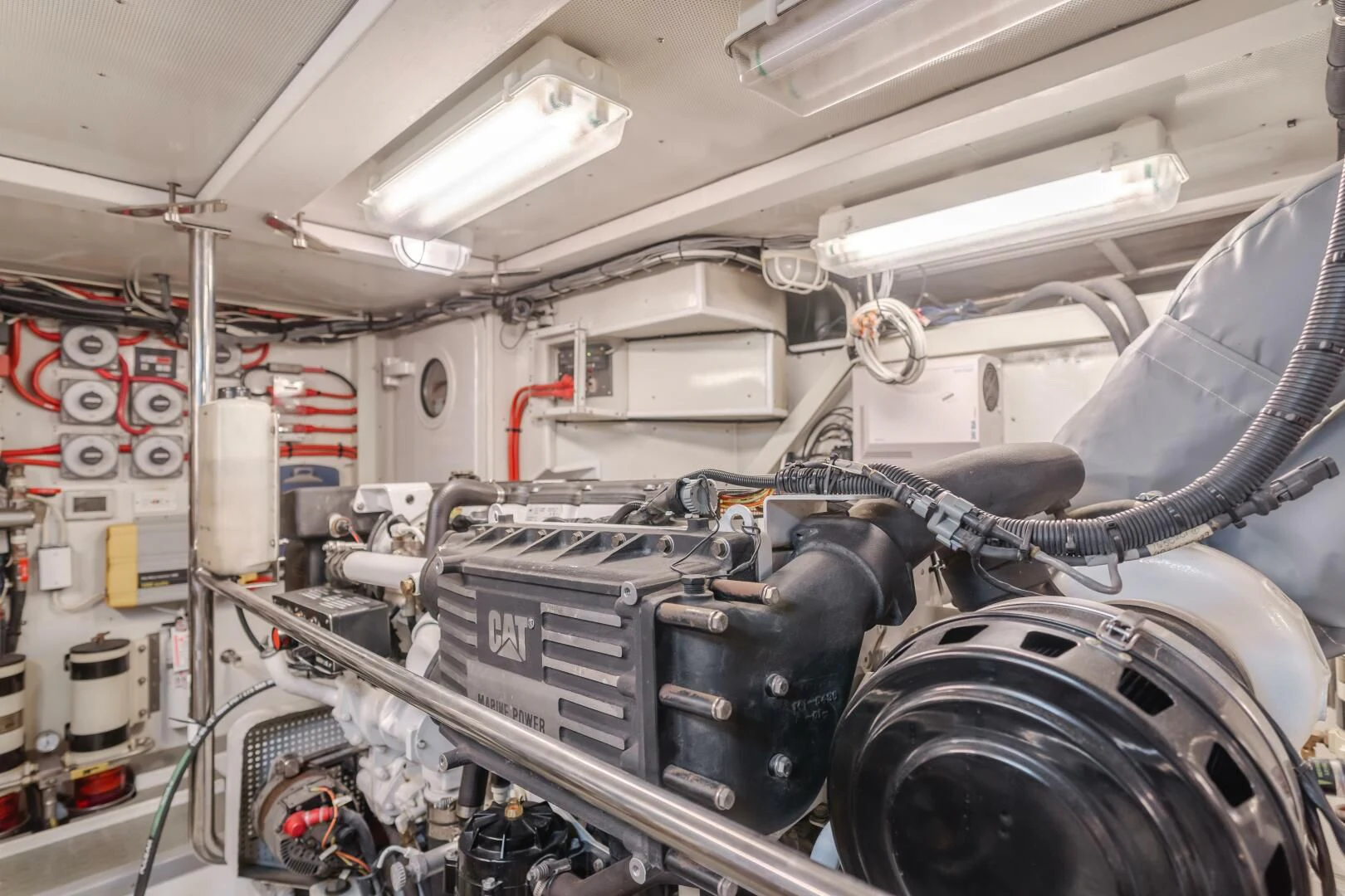 a large machine in a factory aboard AL DI LA Yacht for Sale