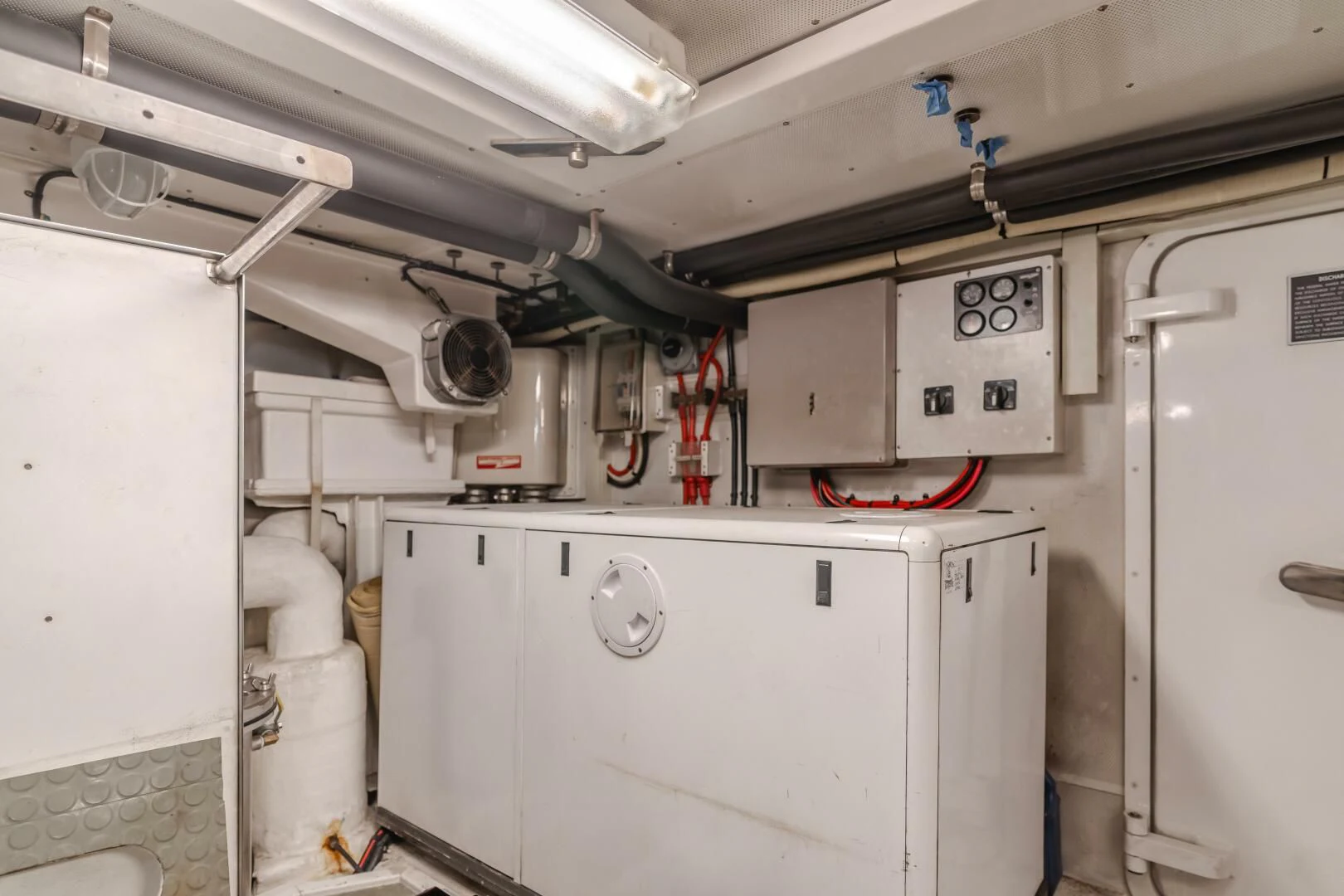 a large industrial kitchen aboard AL DI LA Yacht for Sale