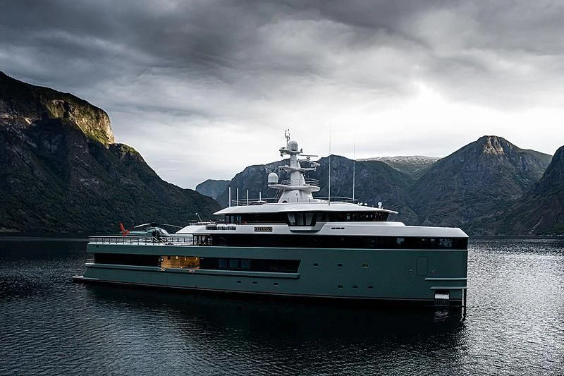 a boat on the water aboard ANAWA Yacht for Sale