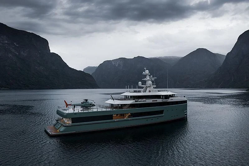 a boat in the water aboard ANAWA Yacht for Sale