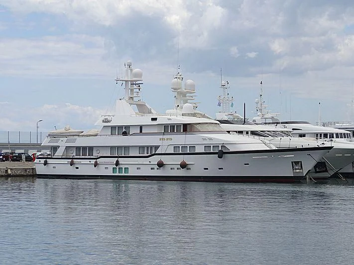 a white yacht in the water aboard HUD HUD Yacht for Sale