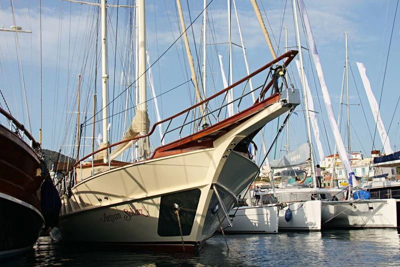 a boat on the water aboard SCHATZ Yacht for Sale