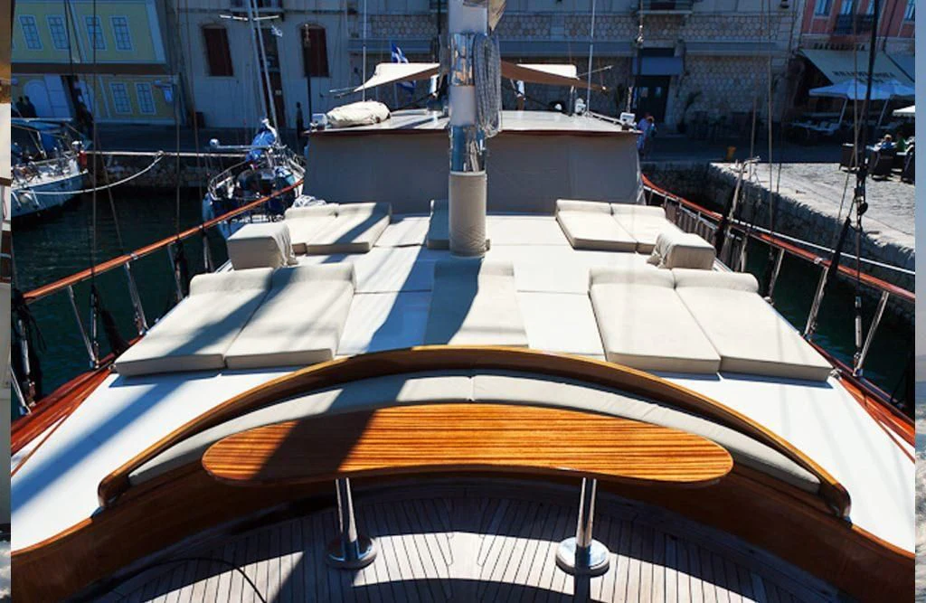 a boat in the water aboard SCHATZ Yacht for Sale