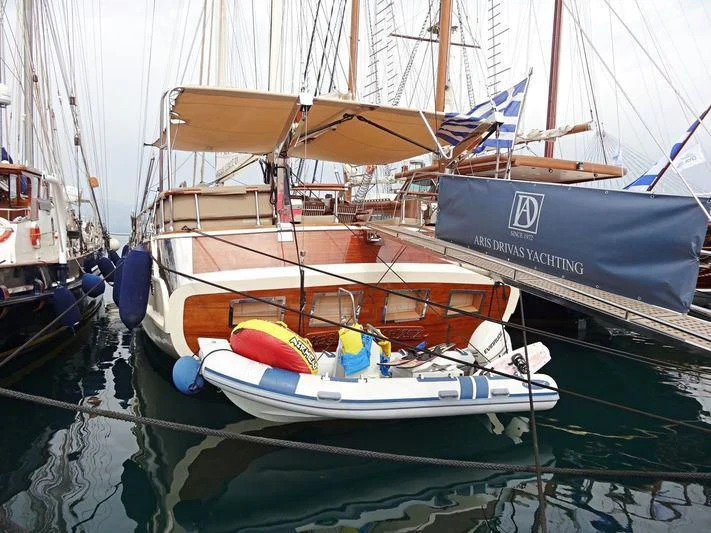boats are parked in the water aboard SCHATZ Yacht for Sale