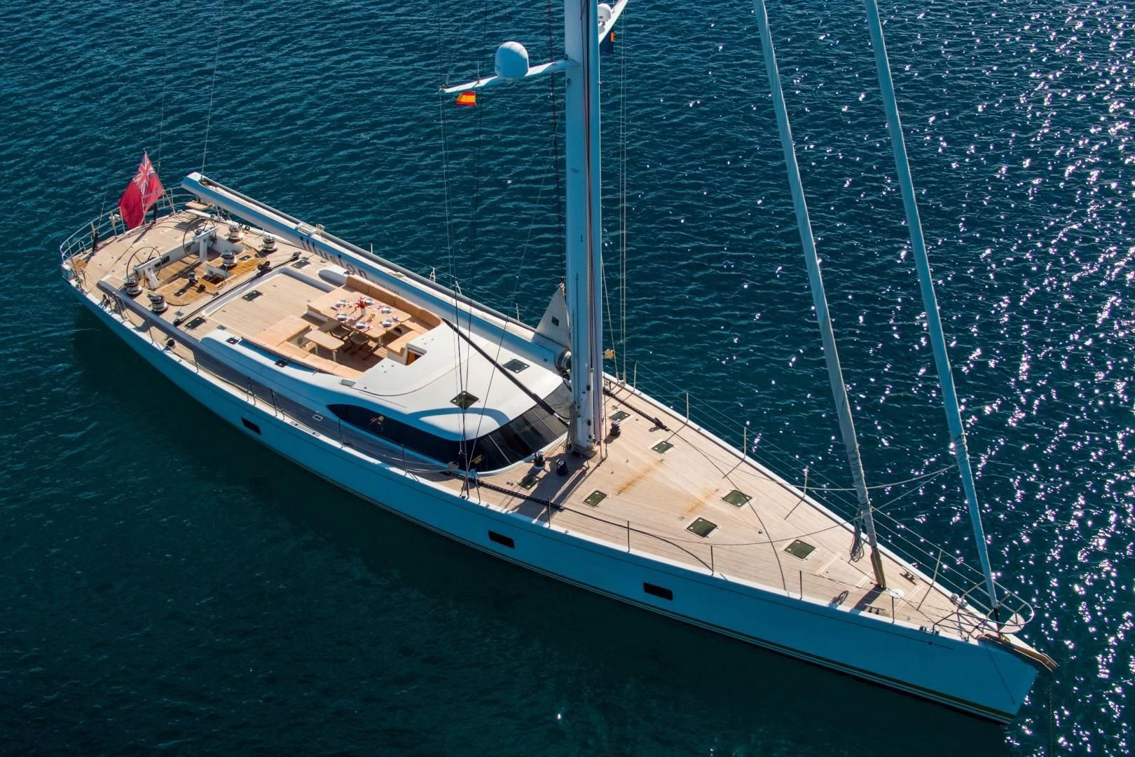 a boat in the water aboard MEDUSA Yacht for Sale