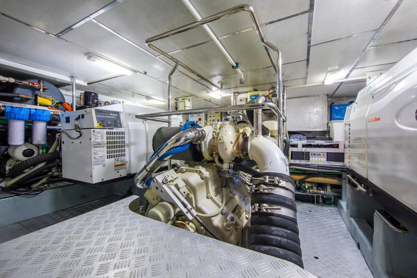 a machine in a factory aboard MEDUSA Yacht for Sale