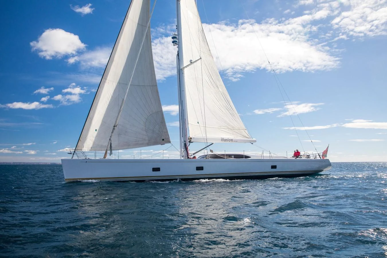 a white boat on the water aboard MEDUSA Yacht for Sale
