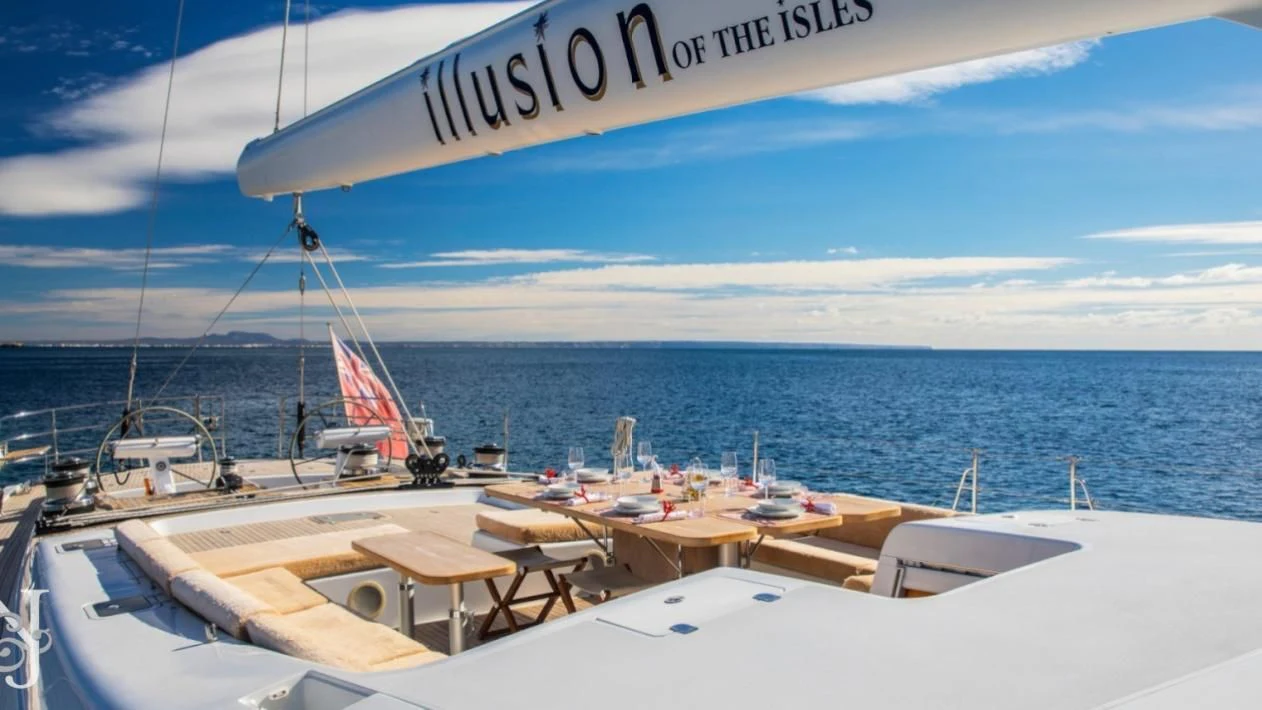 a boat on the water aboard MEDUSA Yacht for Sale